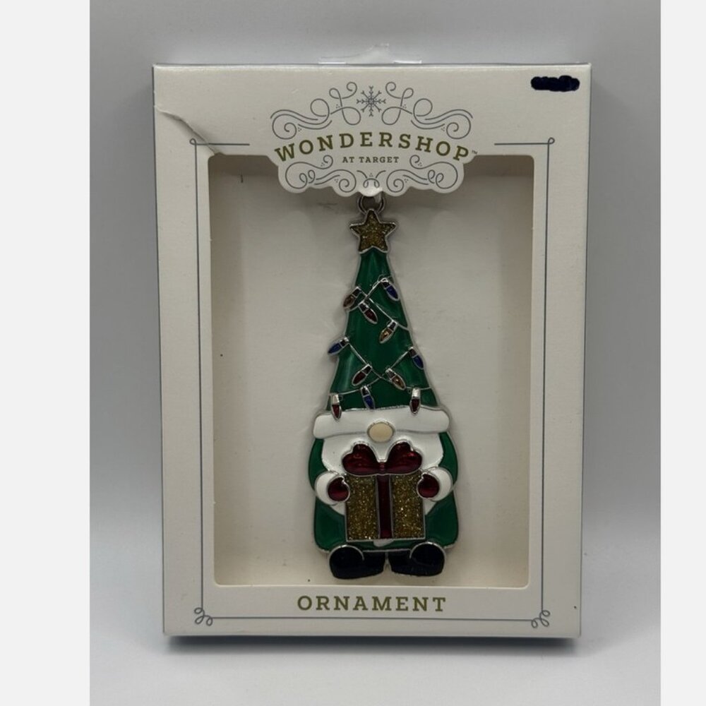 Wondershop At Target Gnome Metal Tree Ornament 2022